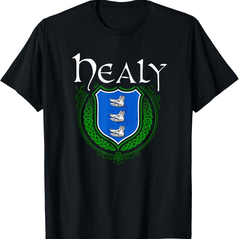 Healy nom de famille clan irlandais Tartan Badge irlande t-shirt S разноцветный