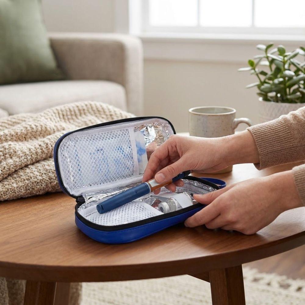Portable Insulin Travel Cooler Case Waterproof Medicine Organizer Box Insulin Cooling Bag Office