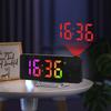180° Rotation Digital Projections Alarm Clock Night Power-off Memory Table Clock 12H/24H Bedroom Electronic Clock