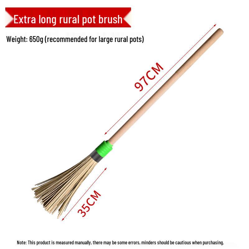 JingJingRS Verlängerte Bambus-Topfreinigungsbürste (2er-Pack)