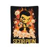 Cartoon Scorpion Mortal Kombat Flannel Blankets Funny Throw Blanket for Bed Sofa Couch 200x150cm Bedspreads