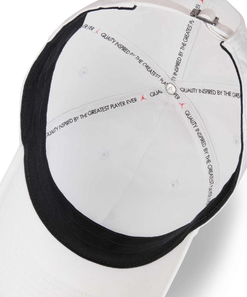 NIKE Jordan Club Unstructured Curve Bill Cap - White:Black / Hq1963-100