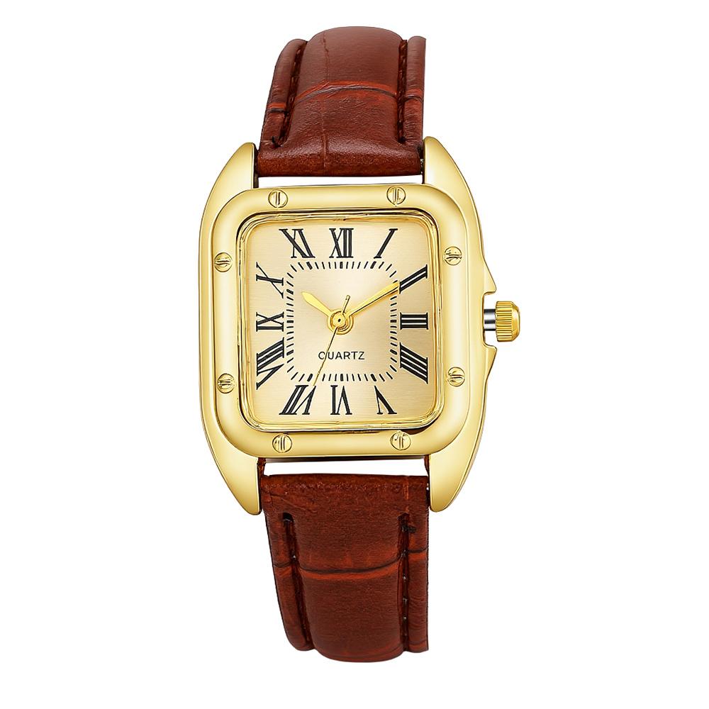 

Retro Niche High-end Light Luxury Fashion Elegant Quartz Watch for Women, Suitable for Christmas and Halloween Gifts золотой