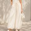 Spring and Autumn Women Casual High Waist Bloomers Long Pants Big Wide Leg Pants Women Clothes Trousers