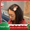Kids' Festive Santa Claus Candy Hair Clips - Cute Princess Cartoon Hairpins for Holiday Performances