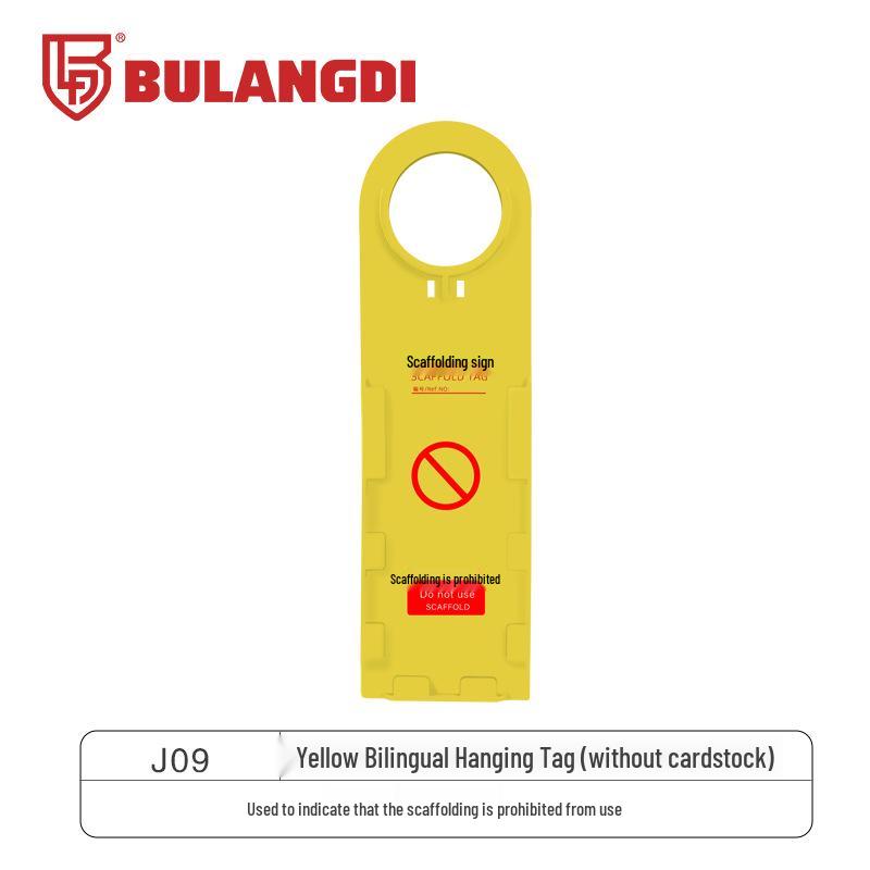 Safety Inspection Shutdown Tag for Construction Site