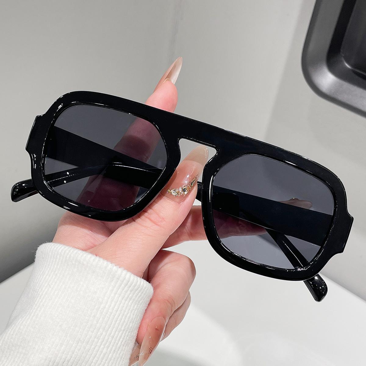 

1PCS Classic Large Black Frame Sunglasses Unisex Driving Windproof Cool Shades Outdoor Hiking Sun Protection Glasses