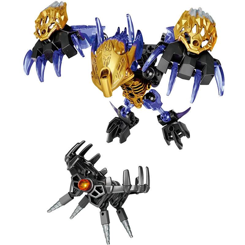 Nuovo Robot Mecha Combinabile Soldato Scheletrico Blocchi da Costruzione Guerriero Biochimico Maschera Dorata Giocattolo Ragazzo Regalo per le Feste dei Bambini