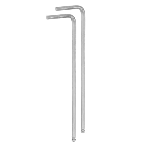uxcell 3mm Ball Hex Wrench, L-Shaped Hex Key Wrench Set, Long, 100mm Total Length, Set of 2, Easy to Apply Force, For Tightening, DIY Tools
