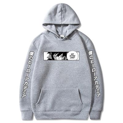 Harajuku Anime My Hero Academia Dabi Printed Hooded Men Women Oversized Hoodies Y2k Streetwear Unisex Classic Simple Sweatshirt