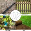 20Pcs U-Shaped Garden Stakes & 20Pcs 3-Hole Washers Turf Nails for Securing Weed Tents & Lawn Turf Outdoor Landscaping Anchors