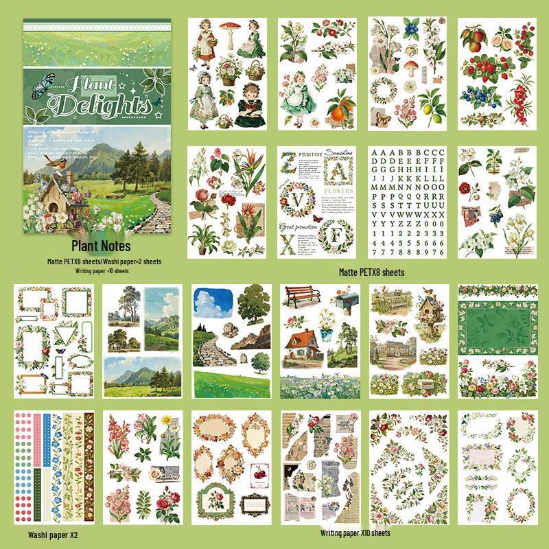 Europäische Retro Weihnachts-Cartoon-Sticker: Ausgestanzte Charaktere zur Tagebuchdekoration und für Festivalthemen