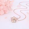 Cherry Blossom Necklace for Pink Blossoms are in Full Silver Flower Pendant High School Birthday Gift for Popular [FH.bird] Women, Popular, Gold,