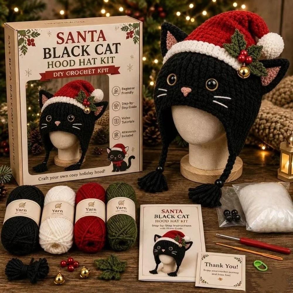 Sheep DIY Crochet Hat Kit Cattle Christmas Hat Kit Duck Cap Headdress Making Kit Home Craft
