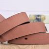 Womens Genuine Leather Belt With Pin Buckle Slim Width Business Casual Waistband Office Everyday Wear