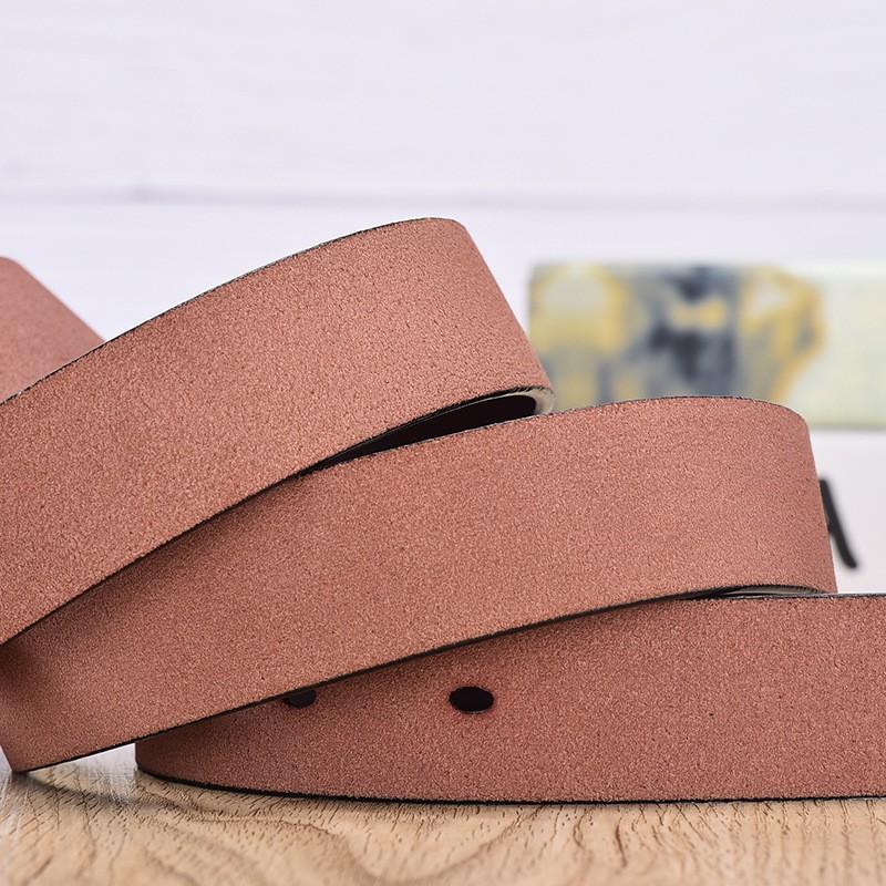 Womens Genuine Leather Belt With Pin Buckle Slim Width Business Casual Waistband Office Everyday Wear
