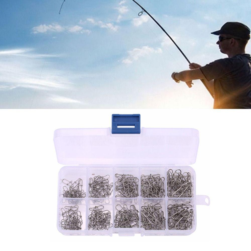 200PCS Quick Change Fishing Snap Pin Connector 0# 1# 2# 3# 4# Fishing Link Rigs  Sea Fishing