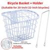 Universal Large Capacity Storage Baskets Metal Bicycle Front Basket  Electric Bicycles Accessories
