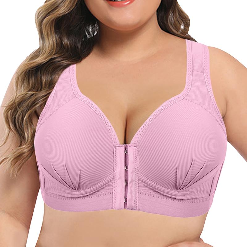 Übergröße BHs Damen Sport Keine Bügel Sammeln Sexy Unterwäsche Umhüllte Brust Yoga Bequem Vorderverschluss BH Weste Einsatz Schlauchtop