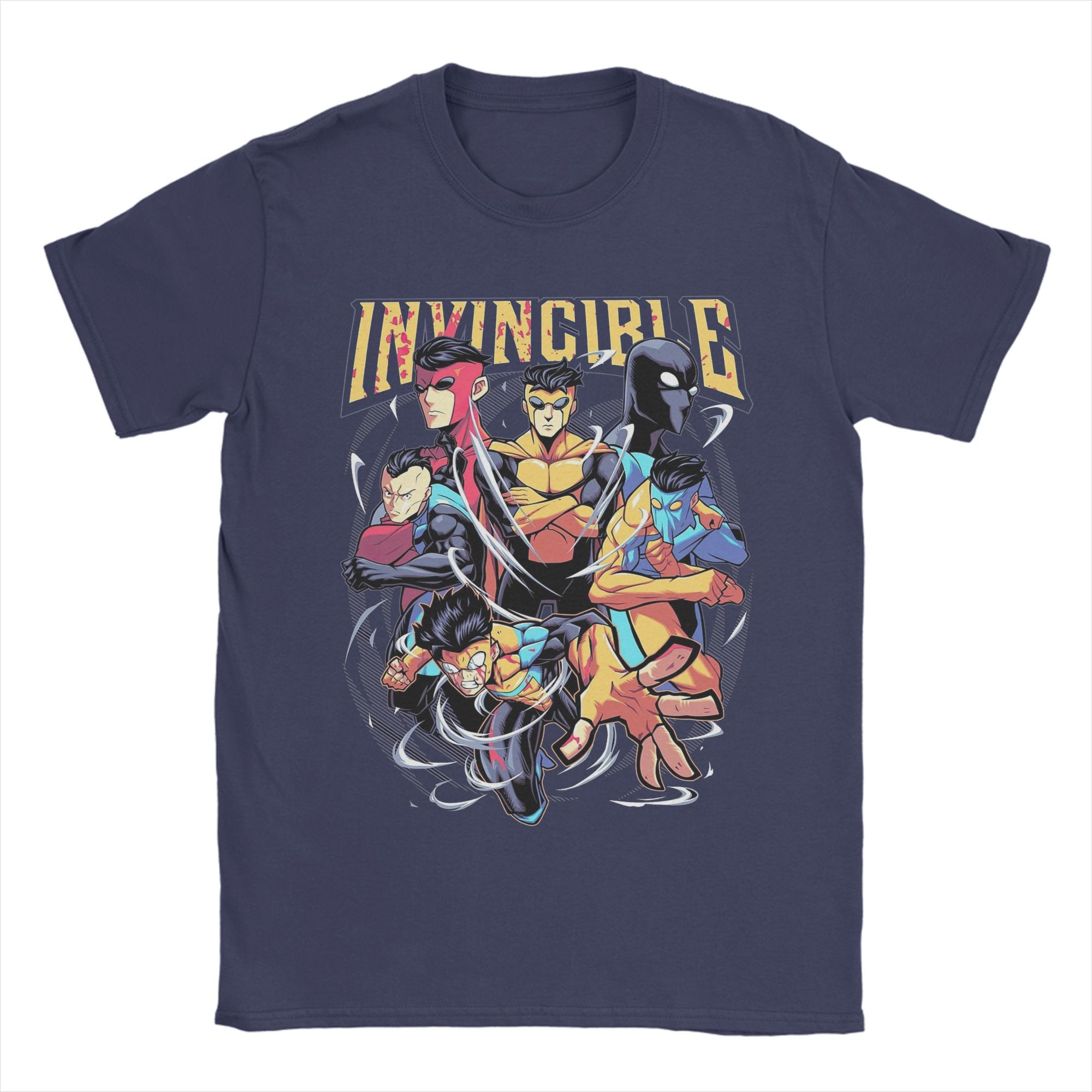 

2026 Unisex Invincible Mark Superhero Comic Book T Shirt Cotton Clothing Vintage Short Sleeve Crewneck T Shirt Summer Y2K TShirt 4XL