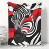 Striped Zebra Soft Small Blanket, Air Conditioning Blanket, Flannel Dormitory Office Nap Blanket, Printed Fleece Blanket, Gift Blanket for Friends, Ho