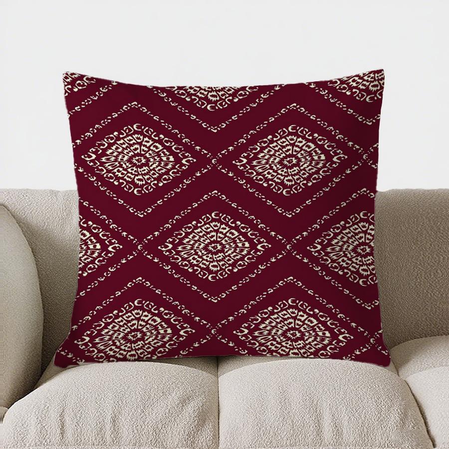 Colorful Floral Pattern Double-sided Printed Pillow Cover Short Plush Suitable Living Rooms Bedrooms Sofas Throw Cushion Cover
