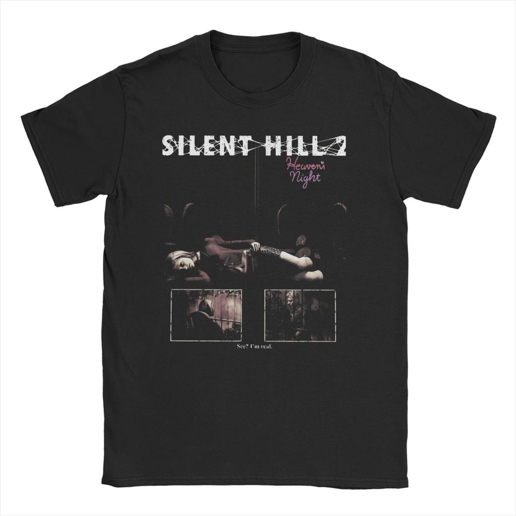 Herren Damen Silent Hill T-Shirts Horror Spiel Reine Baumwolle Kleidung Lässig Kurzarm Rundhals T-Shirts Übergröße T-Shirts