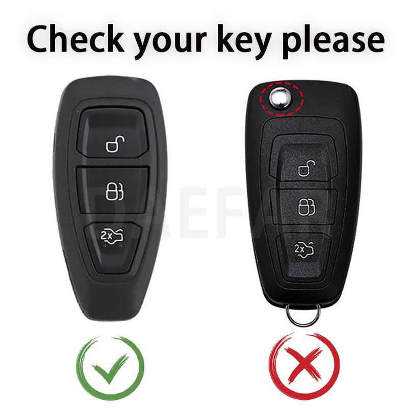 TPU Car Key Case For Ford Puma Grand C Max Focus Mondeo Kuga Fiesta Ecosport Transit Kuga TPU Remote Key Case