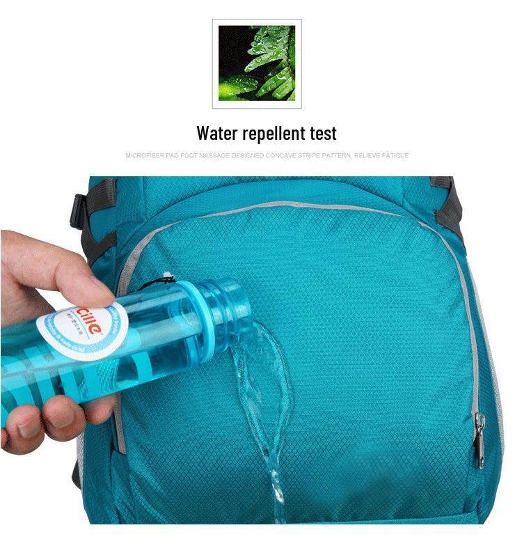 Lightweight Waterproof Outdoor Folding Daypack - Large Capacity, Foldable Hiking Backpack.