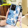 Lanyard Flower Phone Case For Nokia HMD Skyline Kickstand Back Cover Ring Fashion Design Wrist Strap Waterproof Silicone