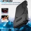 KEYSION Nárazuvzdorné magnetické pouzdro pro iPhone 17 Pro 17 Pro Max Posuvný chránič fotoaparátu Stojánek Bezdrátové nabíjení Kryt zadní strany telefonu