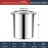 JPHZNB Large Food-Grade Stainless Steel Stockpot
