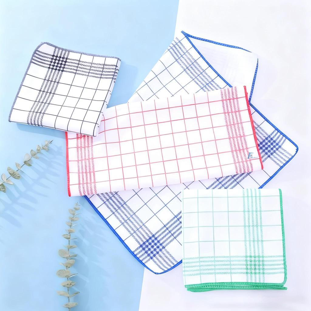 5/8 Pack of Kitchen Checkered Cleaning Cloths,60 X 40 Cm, Durable, Suitable for Kitchen and Home Use, Can Be Used for Washing Dishes and Wiping Tables