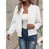 Ladies' Casual Stand Up Collar Zipper Jacket