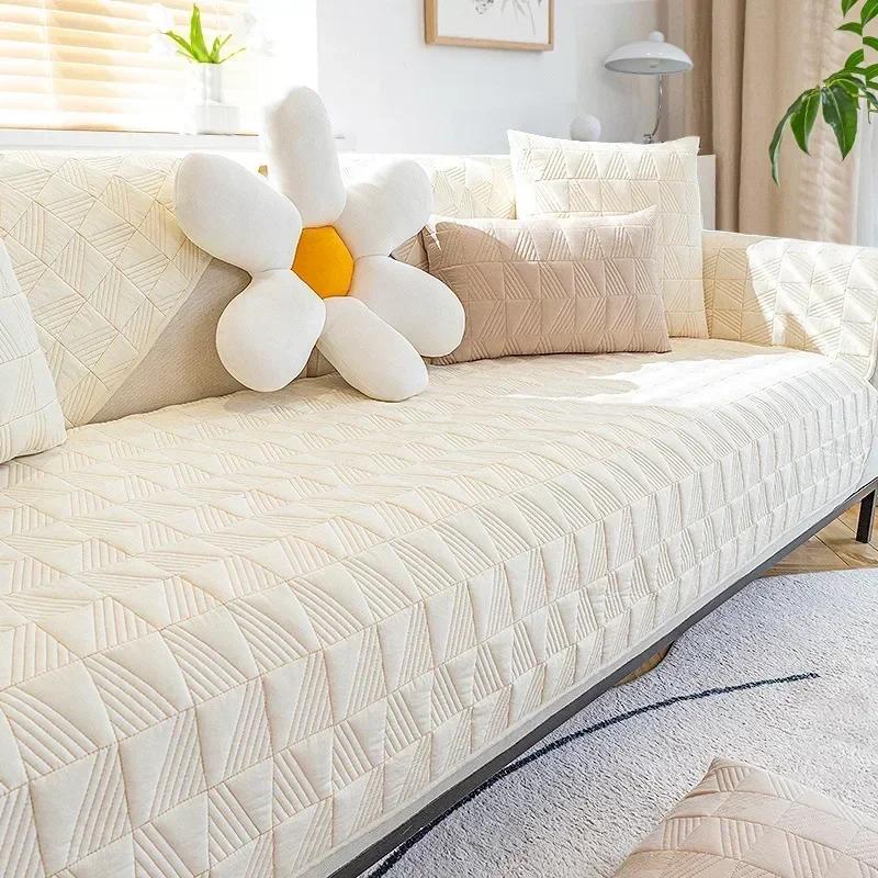 

The four seasons simple common use Sofa towel Antiskid nice Sofa cover Washed cotton Non shrink chair seat covers Backrest towel 70x70cm 1pcs