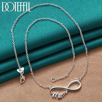Collana ottagonale O-Chain regalo gioielli di moda in argento sterling 925