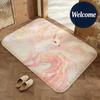 Soft Flannel Floor Mat Animal Fox Floor Mat Non-Slip Absorbent Doormat Bathroom Bedroom Home Decor Rug