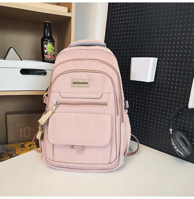 

Школьный рюкзак женский для студентки колледжа многослойный для ученицы средней школы ученицы старшей школы новый рюкзак модный рюкзак для начальной школы розовый