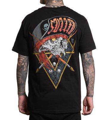 Sullen Clothing Trash Badge Standard 100% Baumwolle T-Shirt Herren T-Shirts Oberteil - Tattoo Grafik Artwork