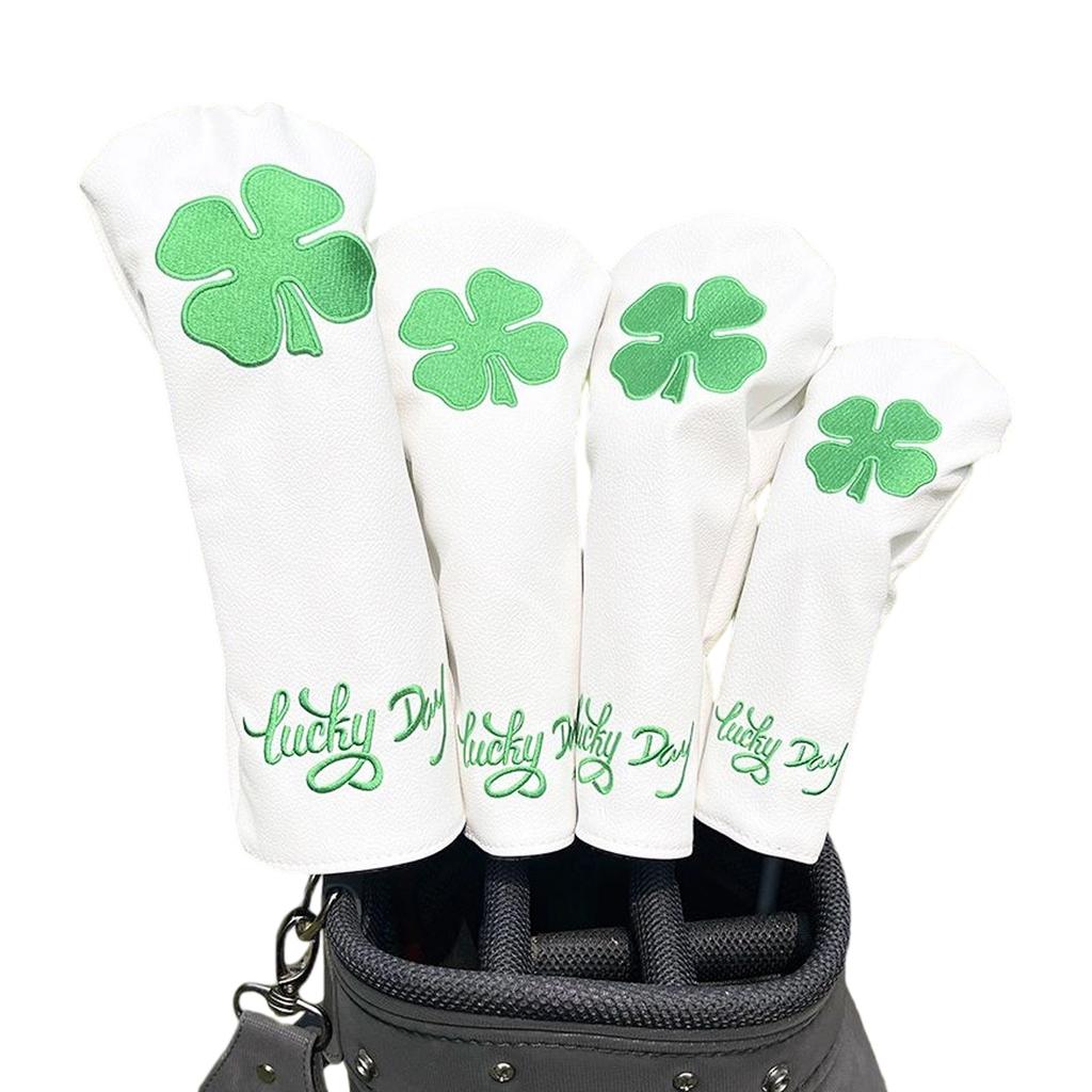 Global 1 Wood Golfing Club Headcover Successful Quadrifoil Trifolium Pattern Permanent Against Scratch Water Resistant Simple