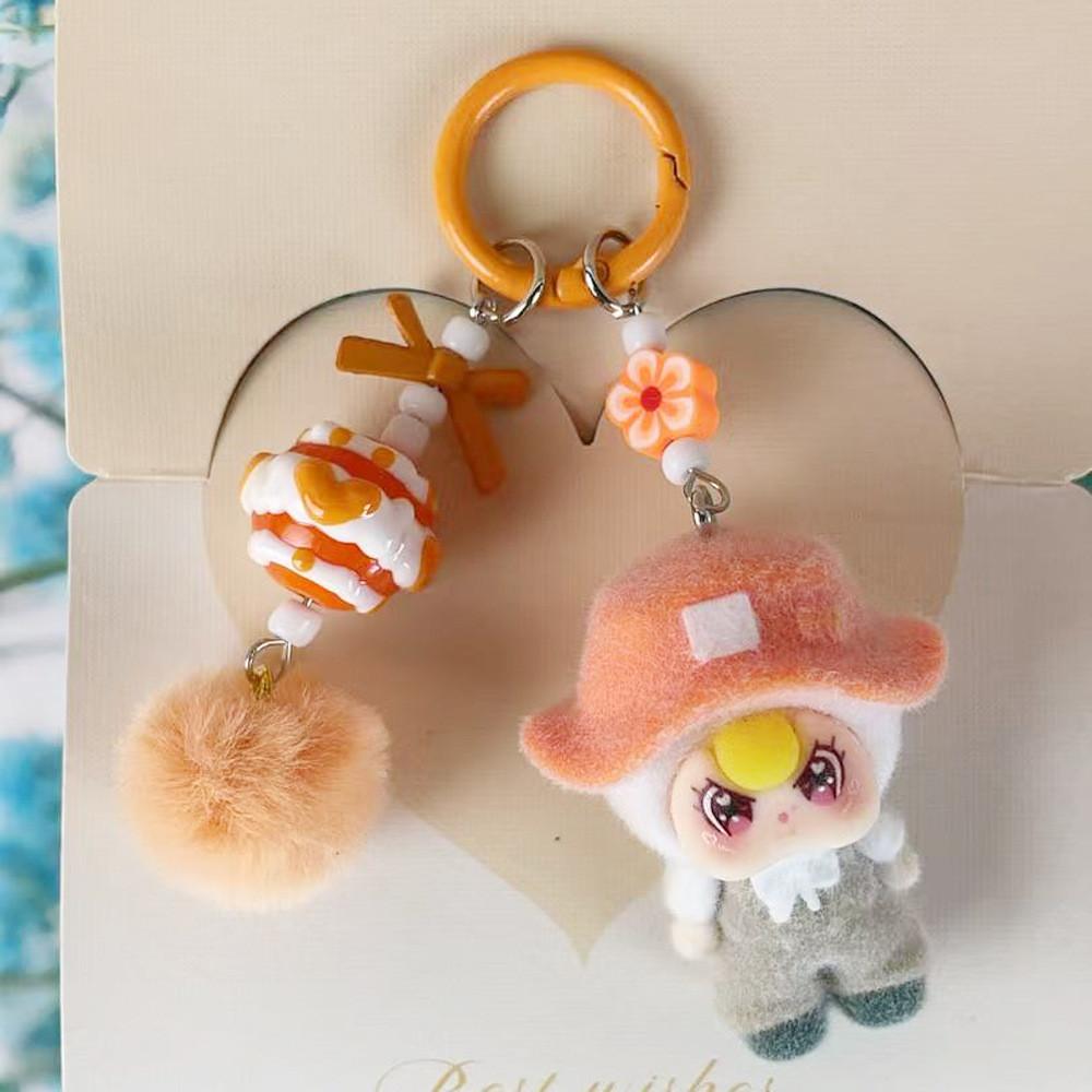 Camping Style Doll Keychain With Cartoon Cute Pendant For Kids And Teens