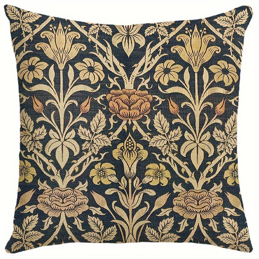 

1pc William Morris Floral Throw Pillow Cover Vintage Flowers Decor For Cushion Cover,Living Room Outdoor Pillowcase 45x45cm 18x18in