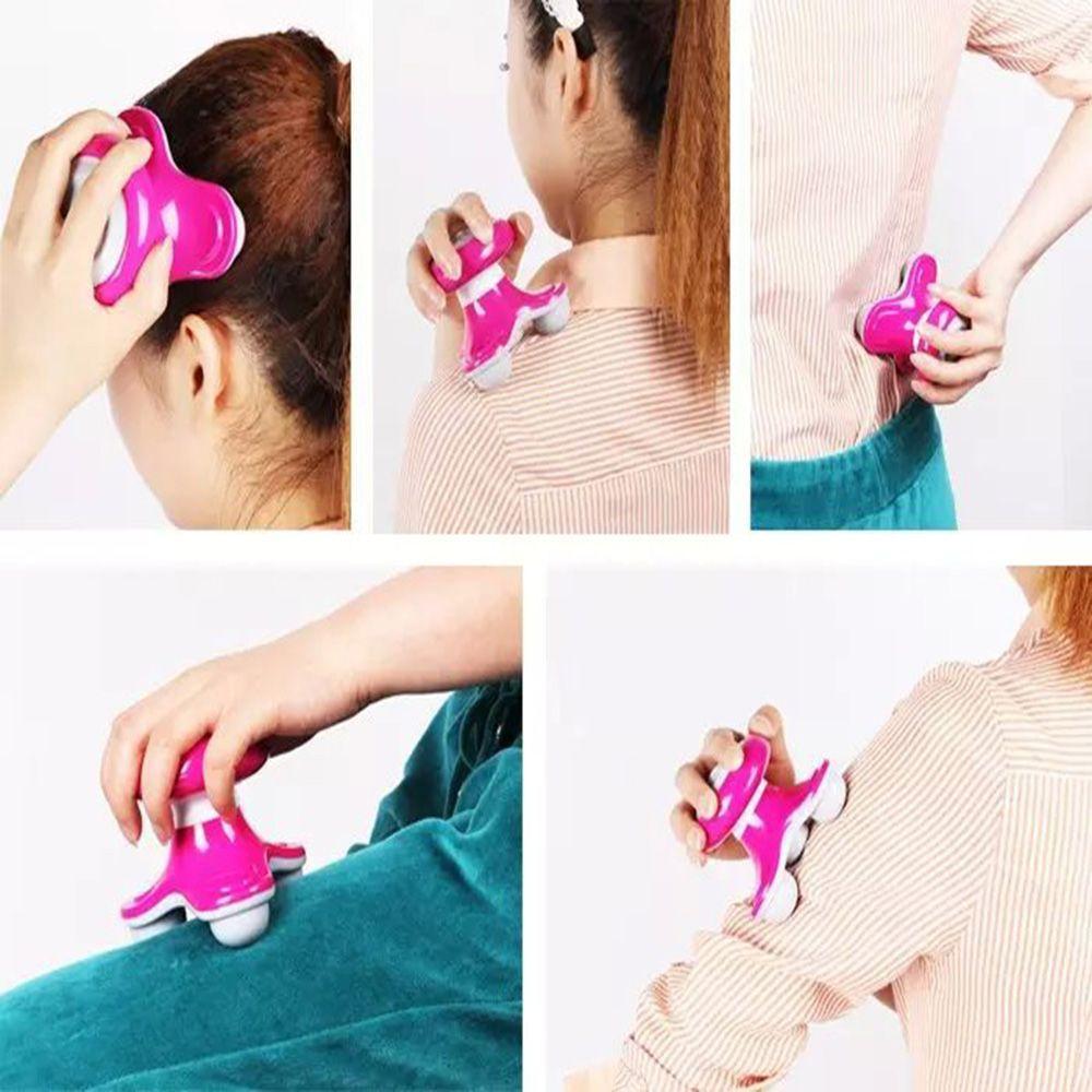 Battery Operated Tripod Shape Massage Tool Full Body Massage Mini Massager Electric Wave Vibrating