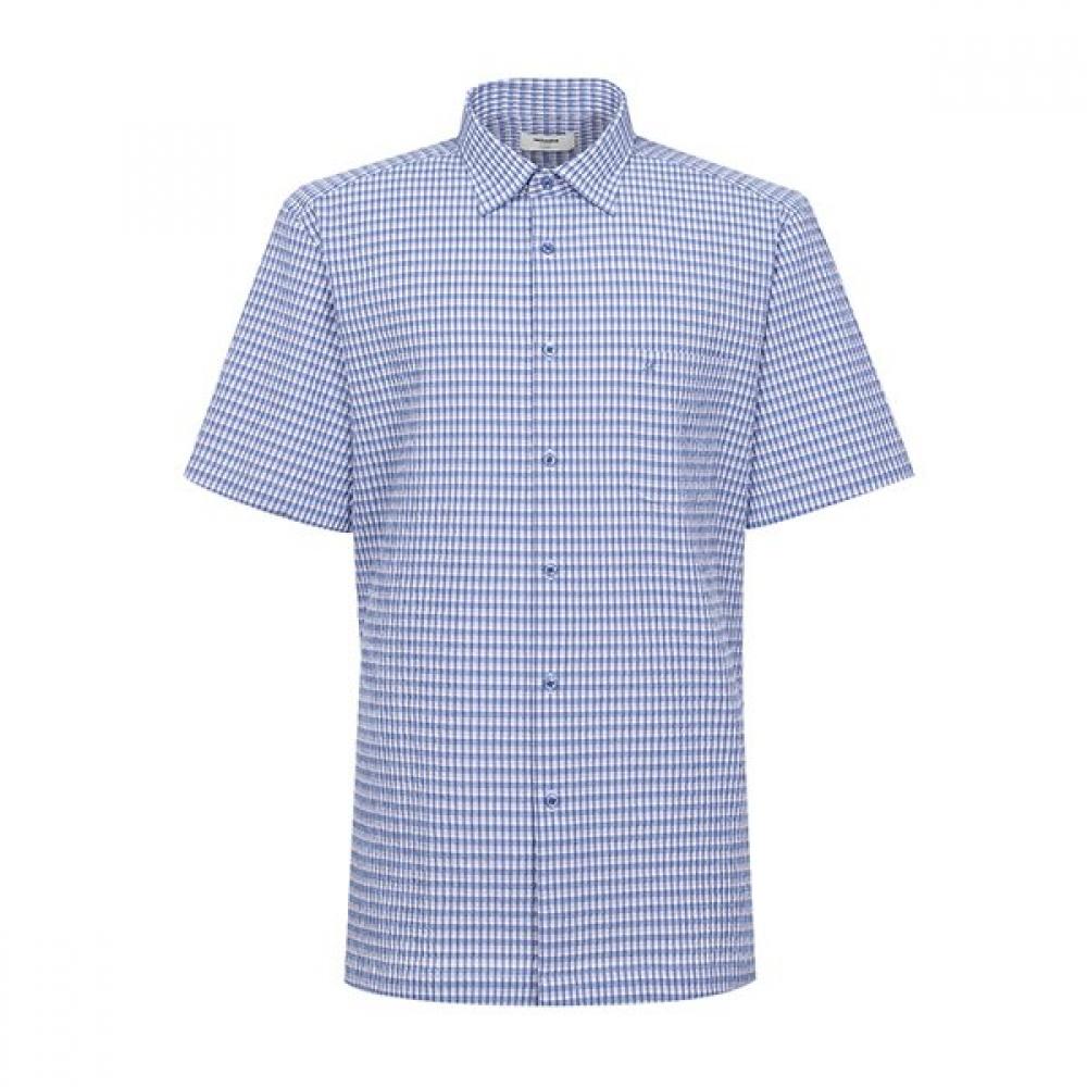 Renoma Lightweight Sucker Print Short Sleeve Classic Shirt Rousg1237 Bu 95