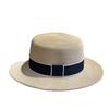 New Hepburn Style Elegant Temperament Woven Straw Hat Women's Flat Top Top Hat Wide Brim Ribbon Seaside Vacation Sun Protection