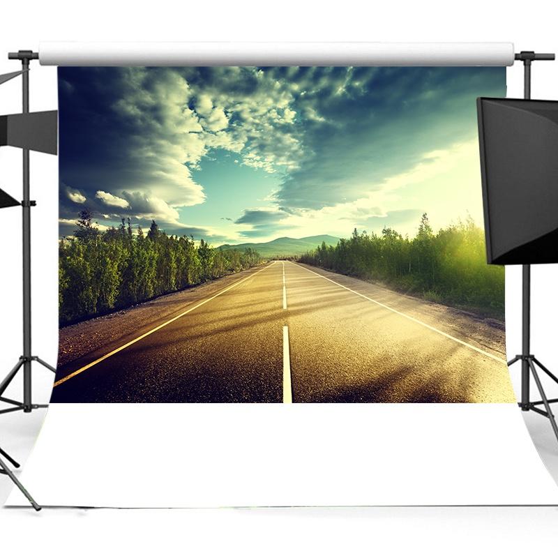 Road Scene Photography Background for Events,Indoor/Outdoor,Party Backdrop,Wall Tapestry Backdrop,,Live Streaming