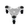 Silver Triangle Iron Heavy Object Mover Tool with Universal Wheel