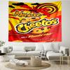Custom Name Cheetos Print Tapestry, Backdrop, Easy Setup, Ideal for Bedroom, Office & Living Room, with Aesthetic Wall Hanging Decor.