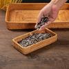 Handmade Rattan Storage Basket Tray