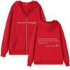 Women's Cute Oversized Zip-Up Hoodie with Drawstring - Autumn Jacket for Teen Girls